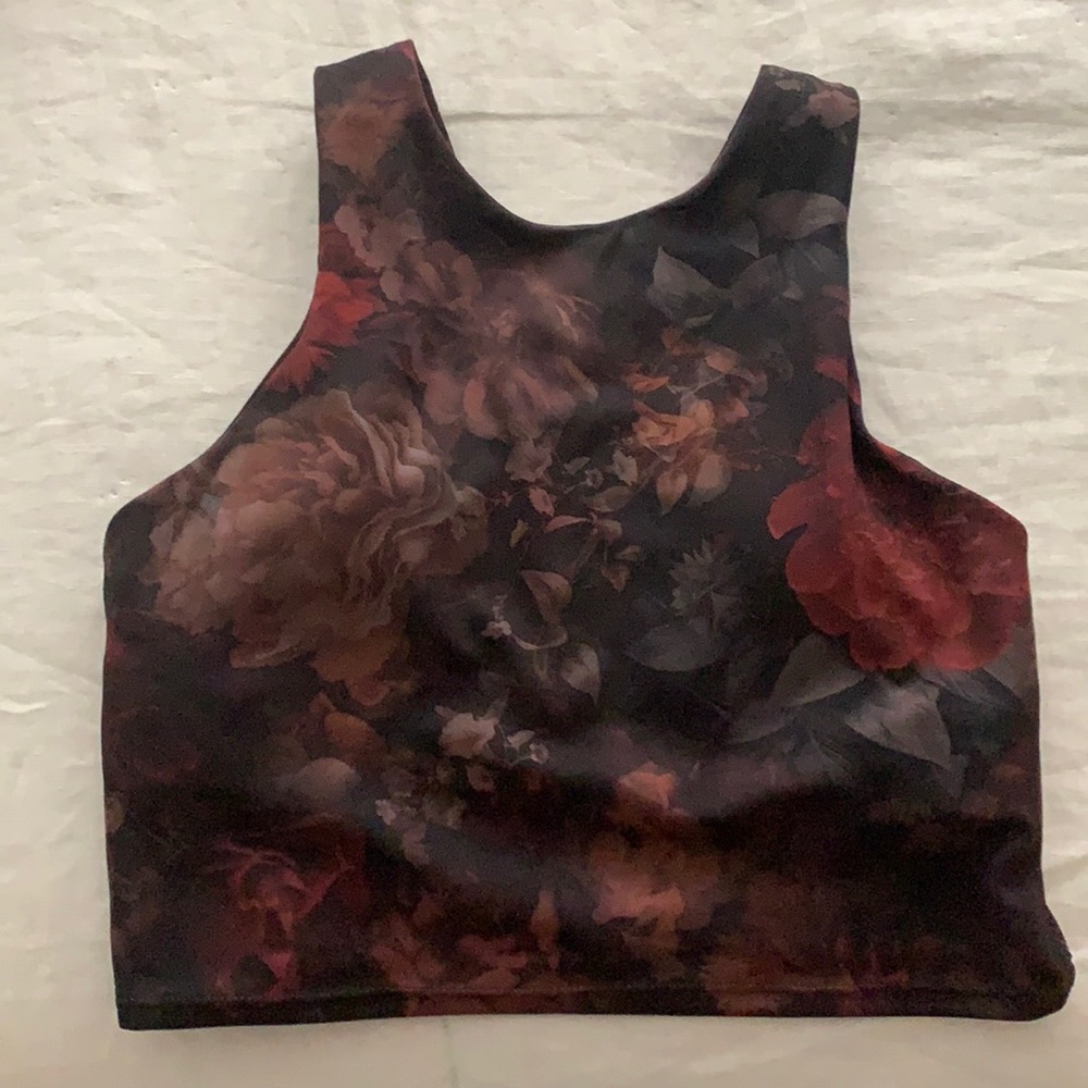 Athleta Floral Crop Top | Size XS